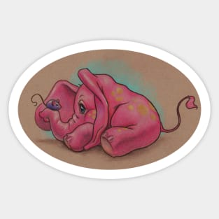 Pink Elephant (Face Your Fears) Sticker